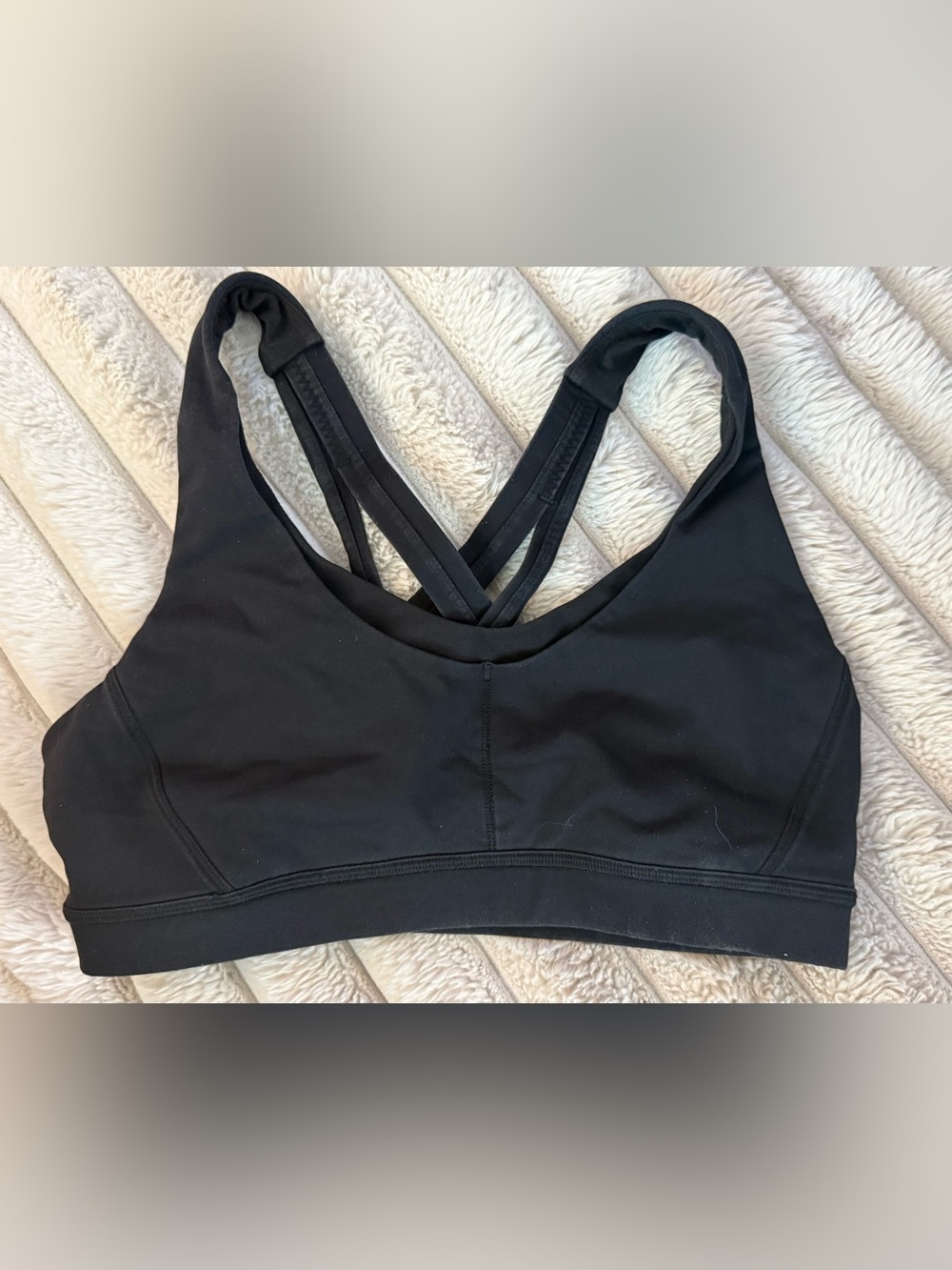 lululemon athletica Black Strappy Low-Impact Sports Bra